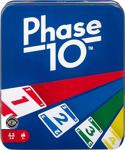 Mattel Games Phase 10 Card Game with 108 Cards, Makes a Great Gift for Kids, Family or Adult Game Night, Ages 7 Years and Older ( Exclusive)