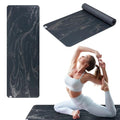 Gaiam Dry-Grip Yoga Mat - 5mm Thick Non-Slip Exercise & Fitness Mat for Standard or Hot Yoga, Pilates and Floor Workouts - Cushioned Support, Non-Slip Coat - 68 x 24 Inches