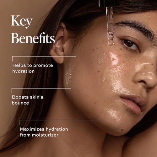 DIME Beauty Hyaluronic Acid Serum - Ultra Hydrating Anti-Aging Face Serum for Dry Skin, Plumping and Smoothing Fine Lines, Lightweight, Vegan, Cruelty-Free Facial Serum, 1 oz / 30 ml