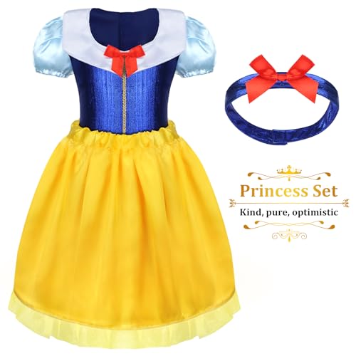 LIMIROLER Princess Dress Up Clothes for Little Girl Role Play Costume Gift Set Princess Dress Up Toys for Toddler Girls