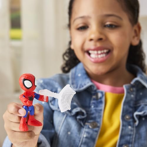 Marvel Spidey and His Amazing Friends Web-Slinging Adventure Set, 3-Inch-Scale (7.6 cm) Action Figure Set, Spider-Man Toys for Kids Ages 3+ ( Exclusive)