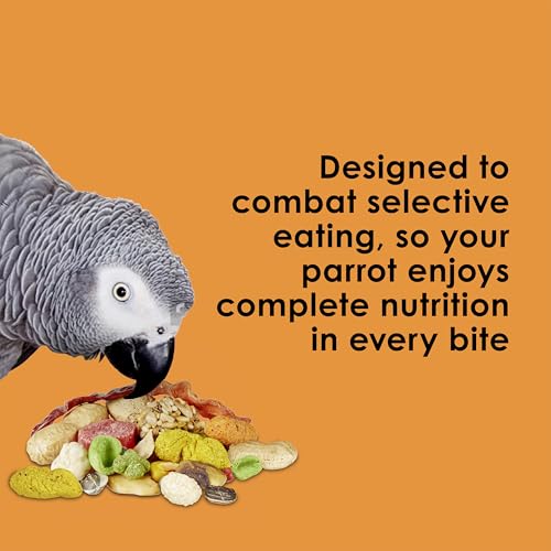 Kaytee Fiesta Parrot Food, Nutritious and Fun Blend, Supports Skin, Feather, Digestion, Brain and Heart Health, 4.5 pounds