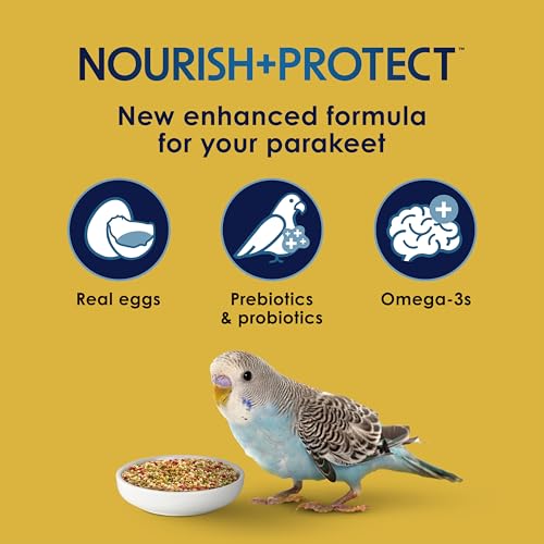Kaytee Forti-Diet Pro Health Egg-Cite Nourish+Protect Parakeet, Supports Breeding and Molting, Nutrition Backed by Science, Digestive Health, 5 pounds