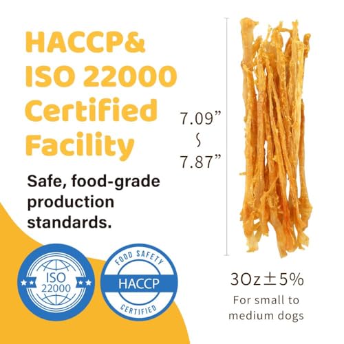 iPaw Turkey Tendons for Dogs, Single Protein, Hypoallergenic, All Natural Human Grade Puppy Chew, Rawhide Alternative Dog Treats, 1 Pack Strip (Large)