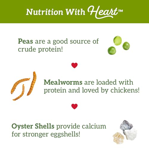 Love My Girls: Chicken Snacks - Veggies & Worms - 5lb Bag - Global Harvest, Gourmet Multi-Grain Treats, Corn-Free, Nutritious & Protein Rich Mealworms