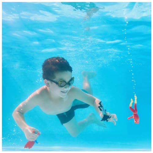 Swimways DC Dive Characters 3-Pack, Swimming Pool Accessories & Kids Pool Toys, DC Party Supplies & Water Toys for Kids Aged 5 & Up