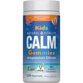 Natural Vitality Calm, Magnesium Citrate Kids Supplement, Stress Relief Gummies, Supports a Healthy Response to Stress, Gluten Free, Vegan, Sweet Citrus, 120 Gummies