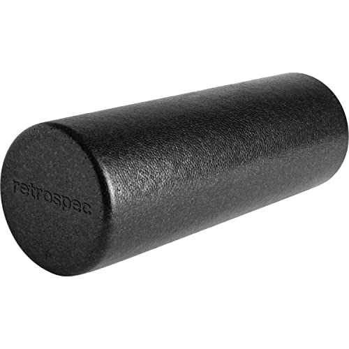 Retrospec Relief Foam Roller High-Density EPP Extra Firm Round Foam Roller for Exercise, Massage Yoga, Pilates and Post Workout Muscle Recovery