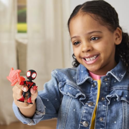 Marvel Spidey and His Amazing Friends Web-Slinging Adventure Set, 3-Inch-Scale (7.6 cm) Action Figure Set, Spider-Man Toys for Kids Ages 3+ ( Exclusive)