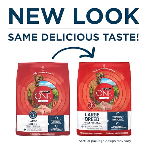 Purina ONE Plus Large Breed Adult Dog Food Dry Formula, Real Protein Rich Natural Chicken Flavor - 40 lb. Bag