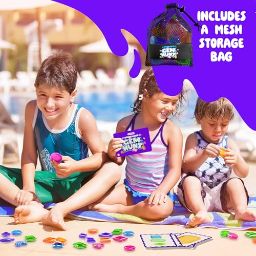 Dan&Darci Pool Gem Hunt Diving Game for Kids - Pools Toys for Kid Ages 6 7 8 9 10 11 12 Year Old - Water Games Swimming Dive Toy - Gifts for Girls, Boy Ages 6-8, 8-12, Summer Fun