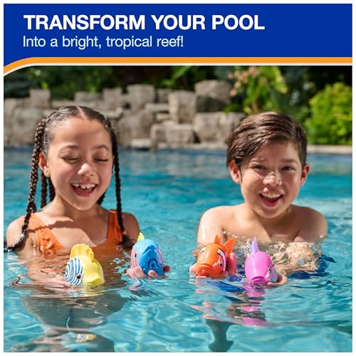 SwimWays Rainbow Reef Fish Toy, Kids Swimming Accessories & Water Toys, Learn to Swim Pool Toys for Kids Ages 5 & Up, Batteries Included, Tuna Turner
