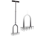 Walensee Lawn Aerator Spike Metal Manual Dethatching Soil Aerating Lawn with 15 Iron Spikes, Pre-Assembled Grass Plug Aerator Tools for Yard, Lawn Aeration, Garden Tool, Revives Lawn Health, Patented