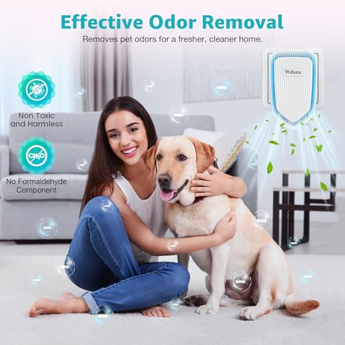 Air Ionizers Plug In Air Purifier 4 Pack Negative Ion Air Purifiers Ionizer for Home, Bedroom, Office, Basement Kitchen Air Freshener Odor Reducer Pets Smoke Smell (4, White)