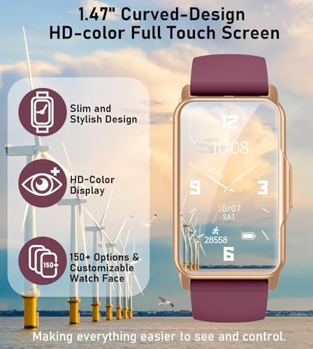 Smart Watch Health Fitness Tracker with 24/7 Heart Rate, Blood Oxygen Blood Pressure Sleep Monitor, 115 Sports Modes, Step Calorie Counter Pedometer IP68 Waterproof for Android and iPhone Women Men