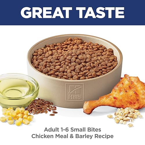 Hill's Science Diet Adult 1-6 Small Bites Dry Dog Food, Chicken & Barley, 5 lb. Bag