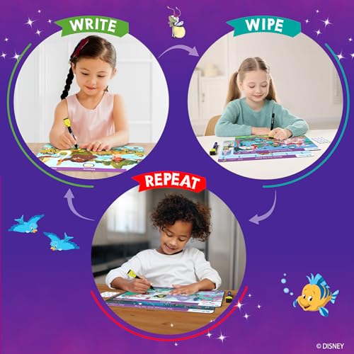 Skillmatics Search and Find Disney Princess Educational Game - Reusable Preschool Learning Activity, Perfect for Toddlers & Kids, Screen-Free Fun, Art & Crafts, Gifts for Boys & Girls Ages 3, 4, 5, 6