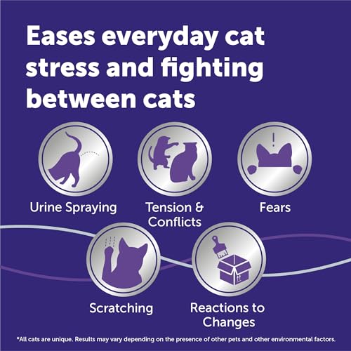 FELIWAY Optimum Cat Calming Diffuser Refill (3 Pack, 90 Day Supply) – Cat Pheromone Diffuser Refill for Advanced Support to Reduce Stress, Spraying, Scratching, Fighting and Hiding