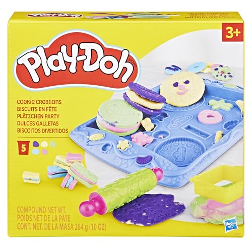 Play-Doh Kitchen Creations Cookie Creations Playset, Kids Arts & Crafts Set, Preschool Play Food Toys, Easter Gifts for Girls & Boys, Ages 3+ ( Exclusive)