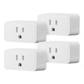 Basics Smart Plug, Works with Alexa Only, Voice Control, Remote APP Control, Schedule, Compact Design, Versatile, 2.4 GHz Wi-Fi, No Hub Required, 4-Pack, White