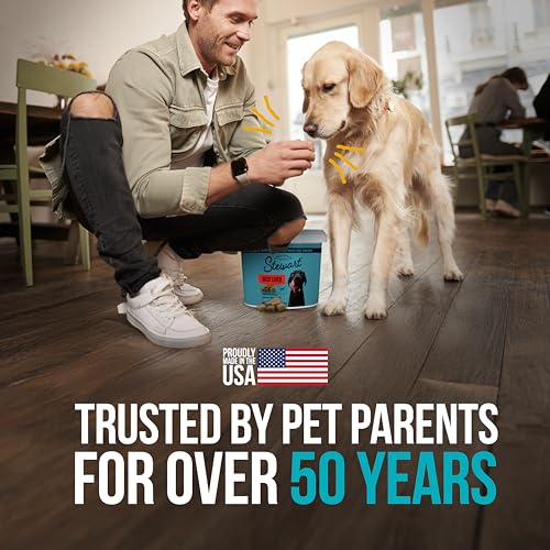 Stewart 100% Beef Liver Dog Treats, 21 oz Tub, ~475 Pieces, Freeze Dried Raw, 50% Protein, Single Ingredient Training Treats or Meal Topper, Grain Free, Gluten Free
