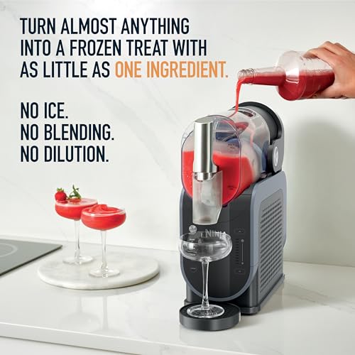 Ninja SLUSHi with RapidChill Technology, 88 oz. Frozen Drink & Slushie Machine, 5 Preset Programs, Margaritas, Frappés, and More, Premium Accents, Black, FS301