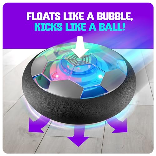 Ninja Blast Hover Soccer Light-Up Ball, Birthday Gift for Boys, Indoor Toy Games, Kids Gifts for Age 5, 6, 7, 8, 9, 10, 11, 12 Years Old, Boy Toys for Age 3 Years and Up.