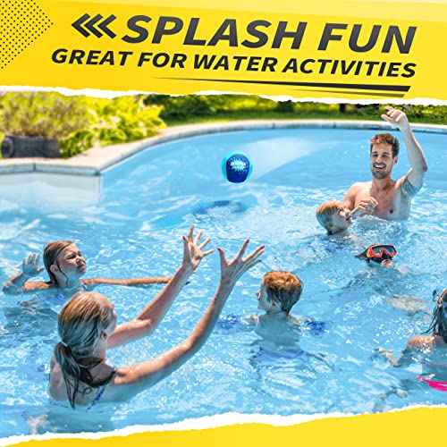 Bambilo Water Skipping Ball | 2-Pack Bounce Balls | Water Bouncing Beach Balls & Grip Ball | Pool Toys for Kids Age 5-8-12 | Great Summer Water Toy for Beach Swimming Pool River Lake