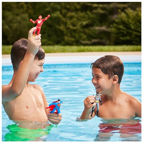 Swimways DC Dive Characters 3-Pack, Swimming Pool Accessories & Kids Pool Toys, DC Party Supplies & Water Toys for Kids Aged 5 & Up