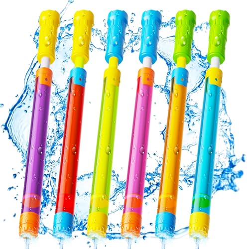 Water Gun Squirt Toys for Kids Adults: Shoot Up to 40 Feet - Outdoor Super Blaster Water Guns for Kids Age 3-4-5-8-12 Bulk - Fun Water Squirter Toy for Swimming Pool Beach Summer Outside Party Games