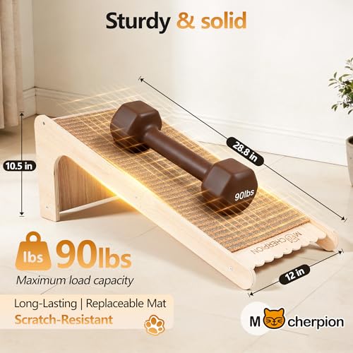 Natural Cork cat Scratching Post-Cat Scratchers- Scratch Pads for Indoor-Cats Scratching Board-cat ramp-cat Scratch Cardboard with Toy,Replaceable use-Eco-Friendly Sustainable-cat Gifts