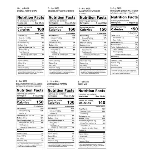 Utz Snack Variety Pack Individual Snacks, Includes Potato Chips, Cheese Curls, Popcorn, and Party Mix, Crunchy Travel Snacks for Lunches, Vending Machines, and Enjoying on the Go (Pack of 42)