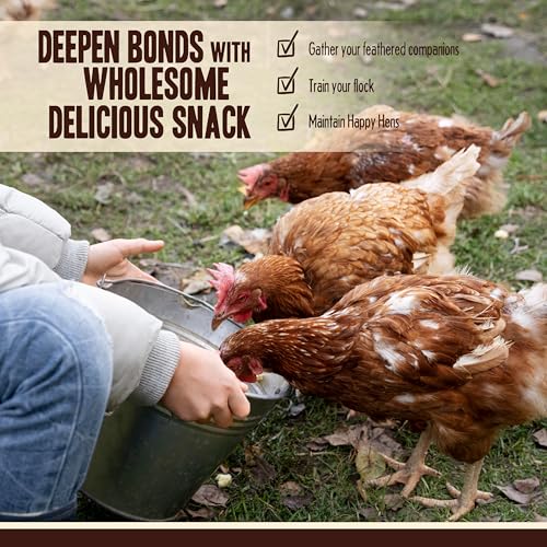 Pet Faves Dried Mealworms for Chickens, Birds, Hamster, Reptile and Turtle - Premium Non-GMO Treats with 55% Protein for Laying Hens - Organic Food for Wild Bird, Bluebirds, Robins, Cardinals. 5 Lb