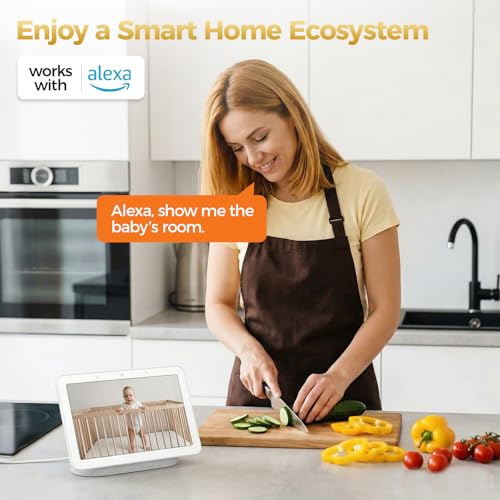 ZEEPORTE 2K Indoor Cameras for Home Security - Baby Monitor and Dog Pet Camera with Motion Detection, 2-Way Audio, Night Vision, Siren, Wired Security Camera - Compatible with Alexa
