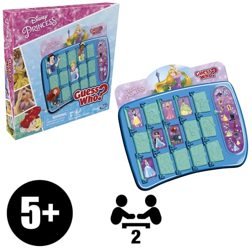 Hasbro Gaming Guess Who? Disney Princess Edition Kids Board Game, Fun Game for Families and Kids Ages 5 and Up, Easter Gifts for Boys and Girls, Preschool Games ( Exclusive)