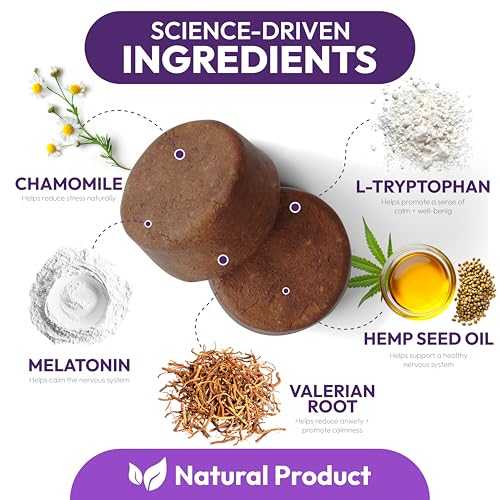Advanced Melatonin for Dogs - 170 Dog Melatonin Calming Chews for Small and Large Dogs - Natural Hemp Dog Sleep Aid, Puppy Sleeping Pills, Anxiety, Stress, Separation, Barking, Fireworks - Made in USA