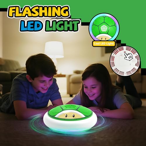 Boy Toys Hover Soccer Ball for Kids 2 LED Soccer Ball Toys Indoor Games Gifts for Boy Age 6-8, 8-12, Floating Football Birthday Gifts for 4 5 6 7 8 9 10 11 12 Year Old Kids Sport Toy