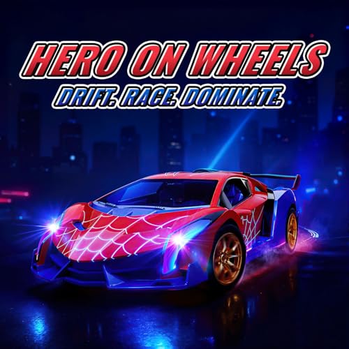 ZIROKAY Spider Remote Control Car with Multi-Color Flash Lights, Drift RC Cars, Spider Toys Gifts for 3 4 5 6 7 8 9 10 Year Old Boys Age 3-4 4-6 6-8 8-12 Christmas Birthday Gift, Toddler Kids Toy