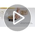 Basics Digital Kitchen Scale with LCD Display, Tare Function, Multiple Units, Weighs up to 11 Pounds, Batteries Included, Black and Stainless Steel