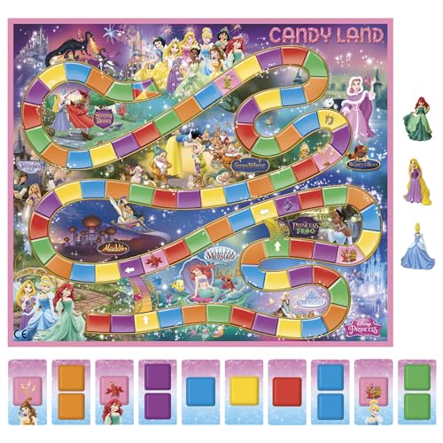 Hasbro Gaming Candy Land Disney Princess Edition Board Game, Preschool Games for 2 to 3 Players, Easter Gifts for Boys and Girls, Family Games for Kids Ages 3 and Up ( Exclusive)