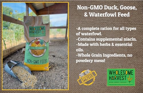 Duck, Goose, Waterfowl Layer Feed 10 lb, High Protein Specially Formulated to Promote Egg Production and Healthy Flocks
