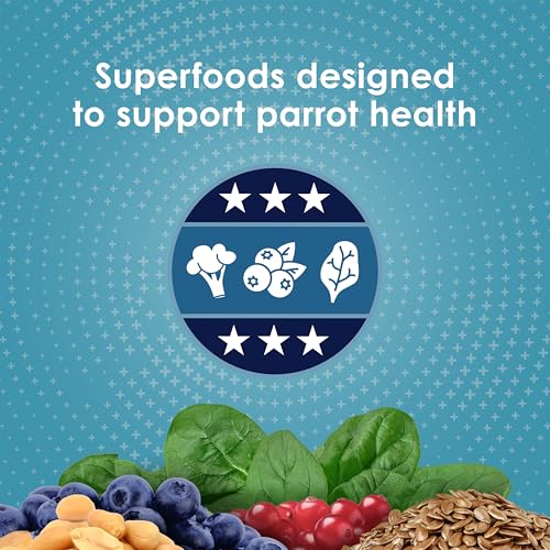 Kaytee Forti-Diet Pro Health Nourish+Protect Parrot Food, Comprehensive Nutrition Backed by Science, Digestive Health, Immune Support, 5 pounds