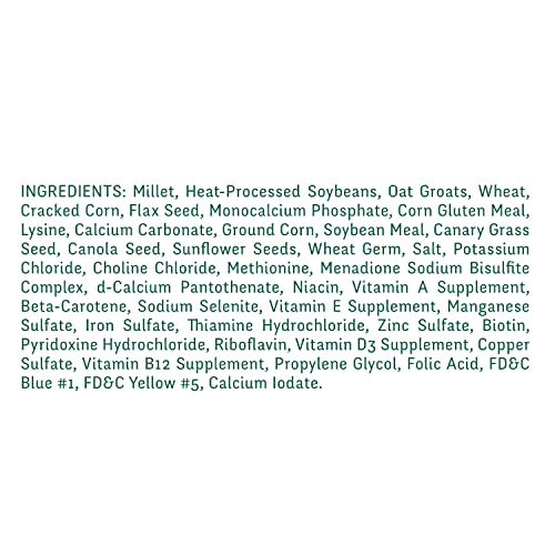 Wild Harvest Advanced Nutrition Diet For Parakeets 4.5 Pounds, Seed And Grain Mix