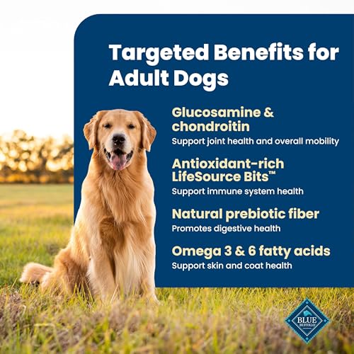 Blue Buffalo Life Protection Formula Chicken & Brown Rice Adult Dry Dog Food, Supports Immunity with Antioxidant-Rich LifeSource Bits, Promotes Healthy Muscle Development, Skin & Coat Health, 5 lbs.