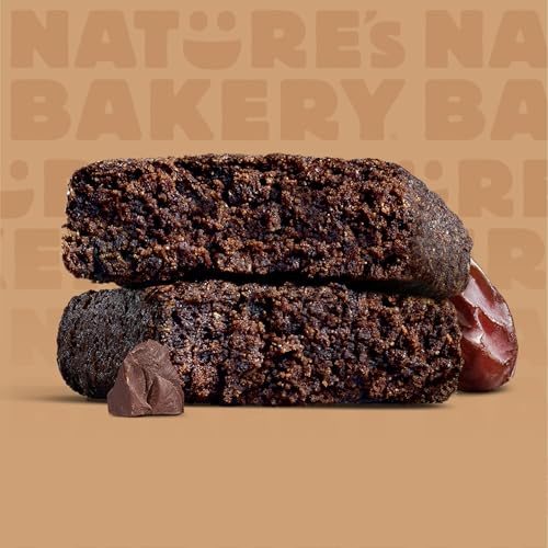 Nature’s Bakery Double Chocolate Brownie Bars, Whole Grains, Dates, and Cocoa, Plant Based, Dairy-Free, Snack Bar, Box of 12 twin packs