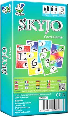 magilano SKYJO, Fun Card Game for Young and Least Young, Fun Game Parties in The Circle of Friends and Family.