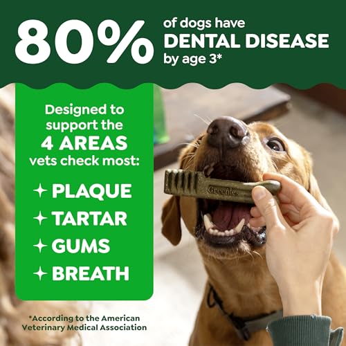 Greenies Veterinarian-Recommended Natural Dental Dog Treats, Large Size, Original Flavor, 36 oz. Pack, 24 Count