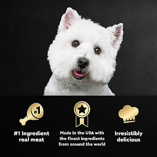 Cesar Loaf in Sauce Wet Dog Food Rotisserie Chicken, Filet Mignon, Angus Beef, and Ham & Egg Flavors Variety Pack, 3.5 oz. Easy Peel Trays (24 Count, Pack of 1)