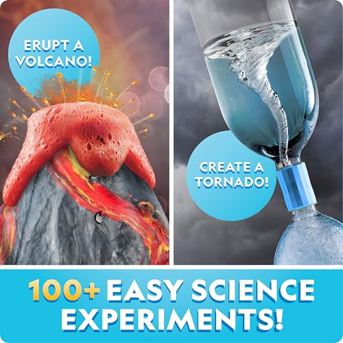 National Geographic Earth Science Kit – 100+ Science Experiments & Activities for Kids, Crystal Growing, Volcano Science Kit, Rock Collection, STEM Project Toy for Boys & Girls ( Exclusive)