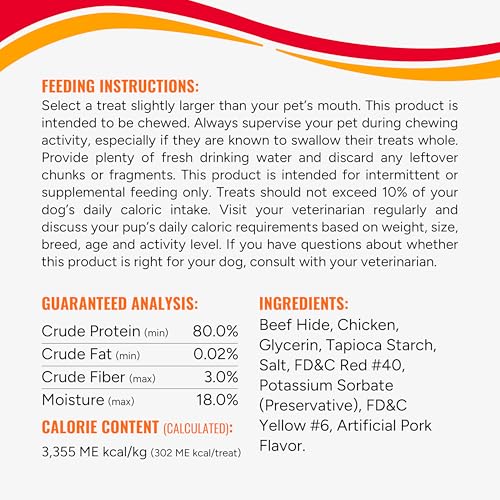 Good ‘n’ Fun Triple Flavor Rolls for Large Dogs, Treat Your Dog to Long-Lasting Chews Made with Real Beef Hide and Chicken, 6 Count